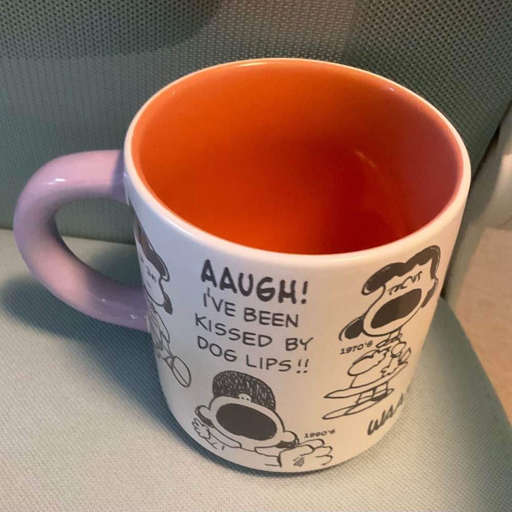 Hallmark Peanuts 75th Anniversary Lucy Mug with Purple Handle NWT - Picture 3 of 4